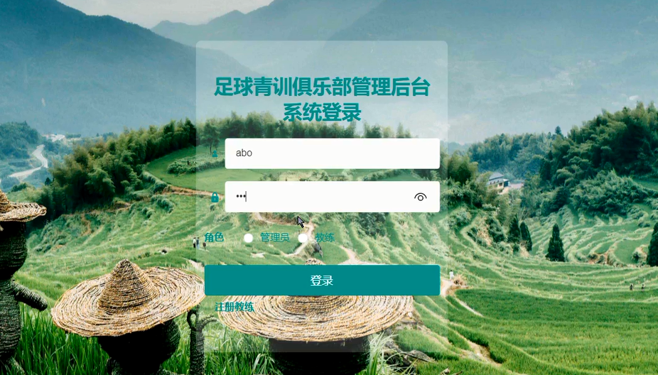 基于springboot+vue的足球青训俱乐部管理系统(前后端分离)(含参考论文)