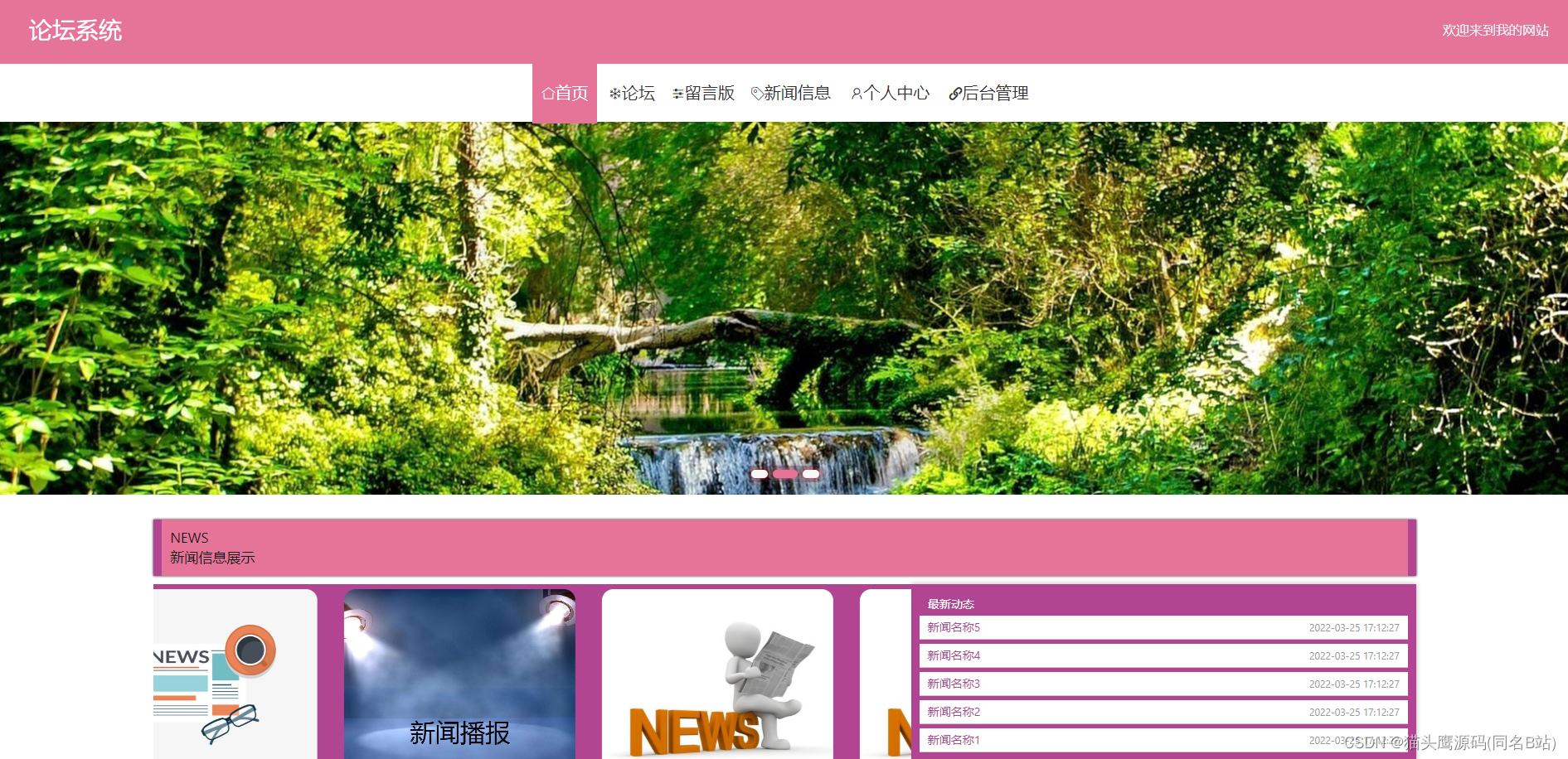 基于springboot+vue的论坛系统(含参考论文)
