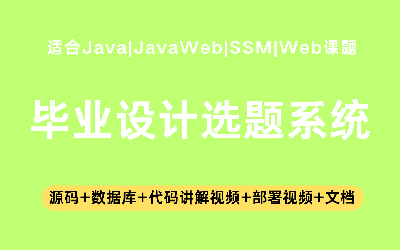 基于ssm+jsp的毕业设计选题系统(含参考论文)