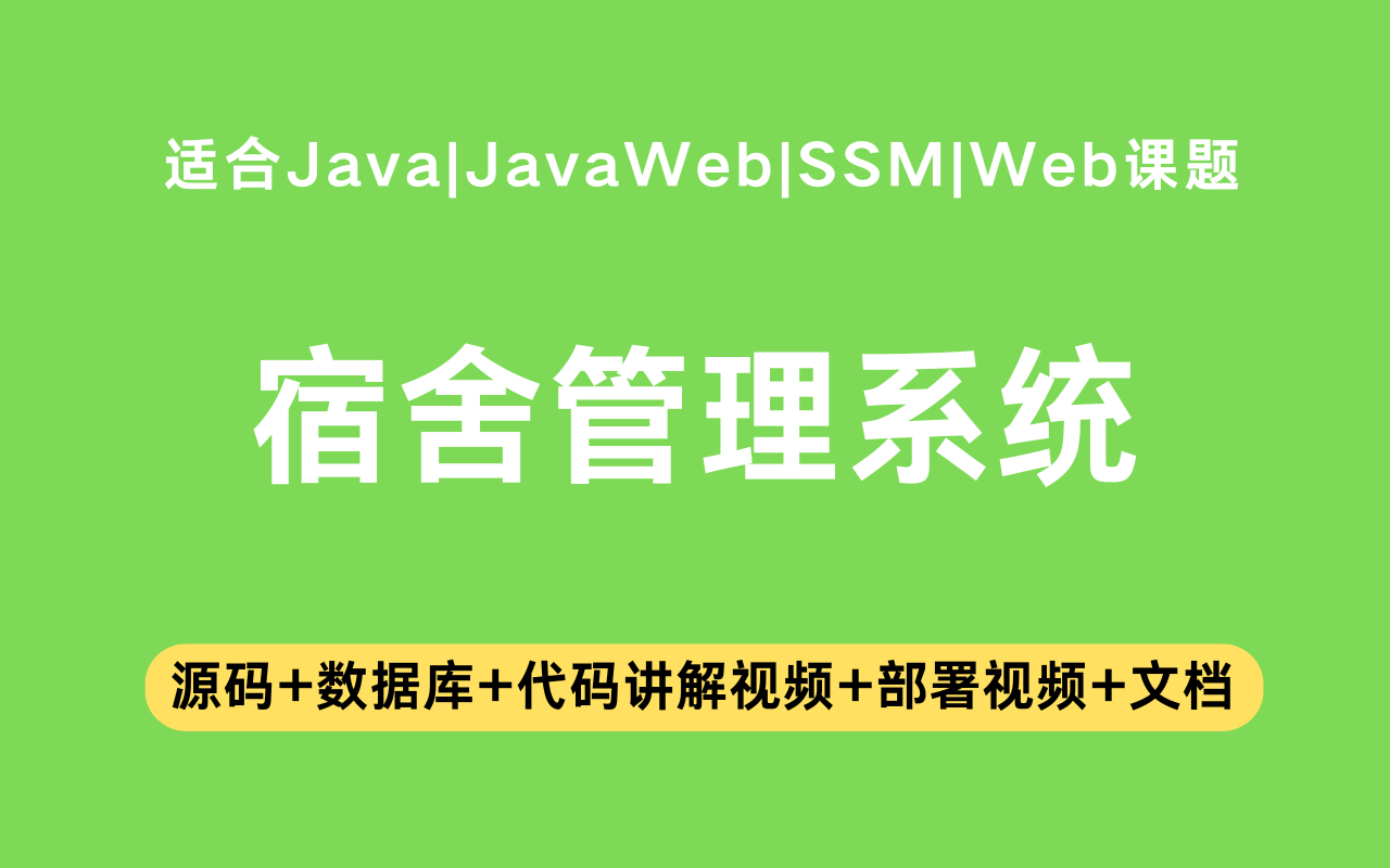 基于ssm+jsp的宿舍管理系统(含参考论文)